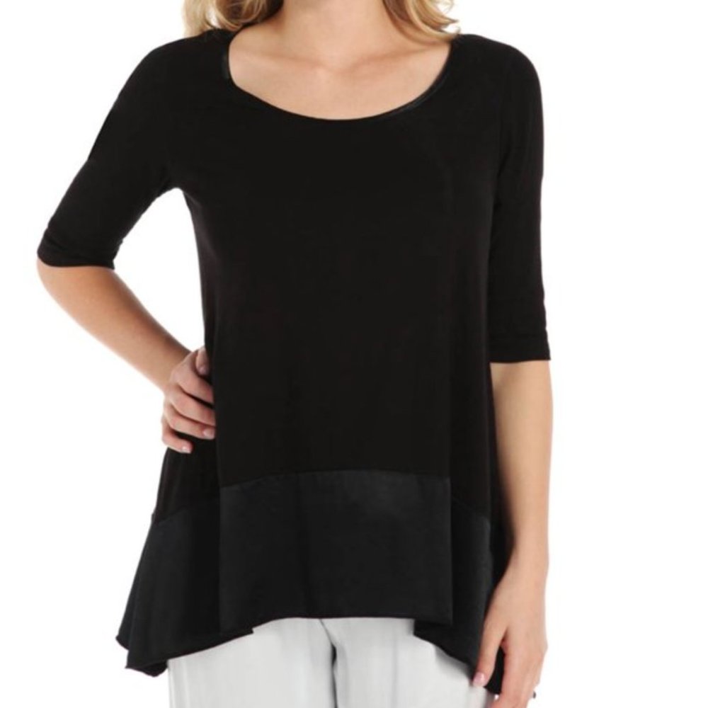 PJ Harlow Kiki Satin Bottom Black Top (XL)